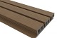 NewTechWood composiet co-extrusie wand bekleding castellation 50 profiel, 2,5 x 19,6 x 290 cm, Teak.