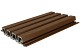 NewTechWood composiet co-extrusie wand bekleding rhombus profiel, 3,3 x 21,5 x 230 cm, Ipe.*