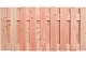 Douglas geschaafd plankenscherm 19-planks 16 mm, 180 x 90 cm, onbehandeld.* VERWACHT WEEK 24/25