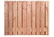 Douglas geschaafd plankenscherm 21-planks 16 mm, 180 x 130 cm t.b.v. betonsysteem, onbehandeld.*