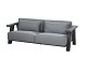 ACTIE - 4 Seasons Outdoor Iconic 3-zits loungebank antraciet incl. kussens - OP=OP