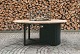 Cosiloft 120 round black frame / teak top