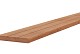 Hardhouten geprofileerd dekdeel, 1 zijde V-groeven, 1 zijde glad, 2,8 x 19 x 490 cm. * INFORMEER NAA