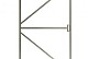 Verstelbaar stalen poortframe met slotkast-uitsparing, 100 x 180 cm, vuurverzinkt.*