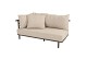 4 Seasons Outdoor Ezra modulaire 2-zits loungebank terre armleuning rechts incl. 3 kussens