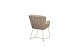 4 Seasons Outdoor Fabrice tuinstoel latte incl. 2 kussens