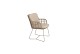 4 Seasons Outdoor Fabrice tuinstoel latte incl. 2 kussens