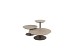 4 Seasons Outdoor Boaz bijzettafel met keramisch tafelblad centrale poot terre 60 cm. Ø (H 35)