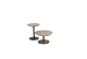 4 Seasons Outdoor Boaz bijzettafel met keramisch tafelblad centrale poot terre 60 cm. Ø (H 35)