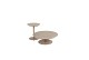4 Seasons Outdoor Boaz bijzettafel met keramisch tafelblad centrale poot latte 80 cm. Ø (H 30)
