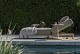 4 Seasons Outdoor Madeira ligbed incl. kussen en hoofdsteun latte