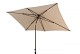 4 Seasons Outdoor Azzurro parasol 200 x 300 cm. beach met wenge frame