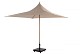 4 Seasons Outdoor Vivenda parasol 270 x 270 cm. zand met woodlook frame