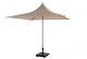 4 Seasons Outdoor Vivenda parasol 270 x 270 cm. zand met woodlook frame