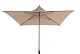 4 Seasons Outdoor Vivenda parasol 270 x 270 cm. zand met woodlook frame