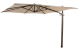 4 Seasons Outdoor Siesta zweefparasol Premium 300 x 300 cm. beach met wenge frame