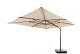 4 Seasons Outdoor Finca zweefparasol 400 x 300 cm. beach met wenge frame