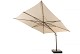 4 Seasons Outdoor Finca zweefparasol 400 x 300 cm. beach met wenge frame