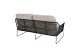 Taste by 4 Seasons Outdoor Rhodos 2-zits loungebank antraciet armleuning rechts