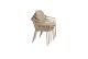 Taste by 4 Seasons Outdoor Manitoba stapelbare tuinstoel latte incl. 2 kussens