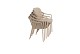 Taste by 4 Seasons Outdoor Manitoba stapelbare tuinstoel latte incl. 2 kussens