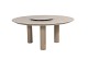 Taste by 4 Seasons Outdoor Donato low dining eettafel 160 cm. Ø latte, met geprint keramiek tafelbla