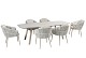 Taste by 4 Seasons Outdoor Eva dining set met Manolo eettafel ovaal latte 240x103cm