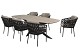 Taste by 4 Seasons Outdoor Albareto dining set met Prado eettafel 240x105cm (Anthraciet)