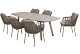 Taste by 4 Seasons Outdoor Puglia dining set met Manolo eettafel 240x103cm (Latte)