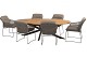 4 Seasons Outdoor Moretti dining set met Prado eettafel Terre Teak 240x115cm