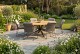 4 Seasons Outdoor Moretti dining set met Prado eettafel Terre Teak 240x115cm
