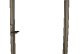 Verstelbaar stalen poortframe 98,5 x 190 cm, inclusief kokerprofiel en slot en beslagset, zwart gepo