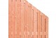 Douglas geschaafd plankenscherm 21-planks 16 mm, 180 x 180-90 cm t.b.v. betonsysteem, recht aflopend