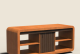 STATION DOME - 1990 x 835 x 750 - Onbehandeld - Corten staal + Bamboo