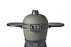 Kamado green incl. pedestal & side-table - incl. aluminium black legs (incl. wheels)