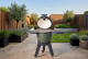 Kamado green incl. pedestal & side-table - incl. aluminium black legs (incl. wheels)