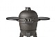 Kamado black incl. pedestal & side-table - incl. aluminium black legs (incl. wheels)