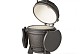 Kamado black incl. pedestal & side-table - incl. aluminium marble-look legs (incl. wheels)
