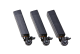 Pedestal legs - aluminum with wheels (3pcs)