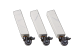 Pedestal legs - marble look with wheels (3pcs)