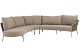4 Seasons Outdoor Comino hoekbank latte