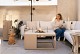 Cosiloft 120 sandy beige frame / stone look top