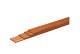Hardhouten geschaafde plank, met V-groeven, 1,5 x 14,5 x 180 cm