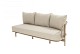 4 Seasons Outdoor Martinique modulaire 3-zits loungebank + chaise longue bank + incl. 8 kussens