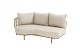 4 Seasons Outdoor Martinique modulaire 3-zits loungebank + chaise longue bank + incl. 8 kussens
