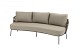 4 Seasons Outdoor Mallorca 3-zits low dining loungebank incl. 4 kussens