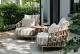 4 Seasons Outdoor Beverly loungestoel incl. 3 kussens