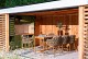 Taste by 4 Seasons Outdoor Soho high dining tuintafel amber met keramisch tafelblad 220 x 75 cm (H 9