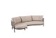 Taste by 4 Seasons Outdoor Puglia modulaire loungeset terre: 2-zits loungebank armleuning links + ch