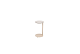 Taste by 4 Seasons Outdoor Vic bijzettafel latte met geprint keramiek tafelblad 30 cm Ø (H 50)